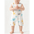 thumbnail image 1 of Busydd Sleeveless Baby Romper 0-24 Months Cute Print Infant Boy Clothes Comfortable Round Neck Cotton Baby Girl Romper 0-3 Months, 1 of 6