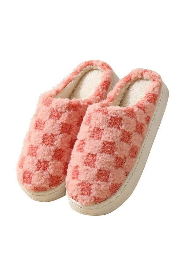 Slippers for Women Fashion Comfy House Slippers Soft Warm Fuzzy Slippers Shoes Home Bedroom Indoor Slippers Lightweight Ladies Slippers