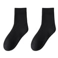 thumbnail image 1 of Busydd Socks for Women Solid Color Mid Calf Women's Socks Casual Comfortable Warm Gifts for Women, 1 of 6