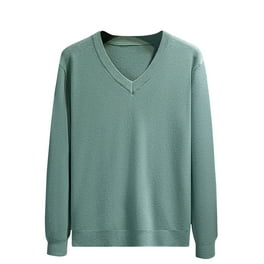 Fashion Plain Long Sleeve V-Neck Sweater Fashion Plain Long Sleeve V-Neck Sweater