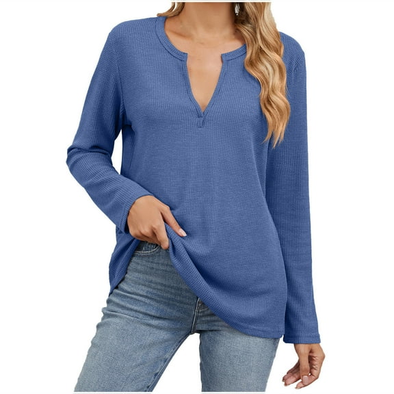 Busydd Sweatshirt for Women Long Sleeve V Neck Ribbed Sweatshirts Fashion Solid Color Sweatshirts Pullover Tops Casual Loose Oversized Sweatshirts Fall Sweatshirt Hoodies