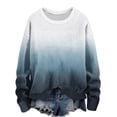 thumbnail image 1 of Busydd Sweatshirts for Women Crewneck Long Sleeve Sweatshirt Trendy Color Block Knit Ribbed Pullover Sweatshirts Casual Oversized Fall Pullover Tops, 1 of 5