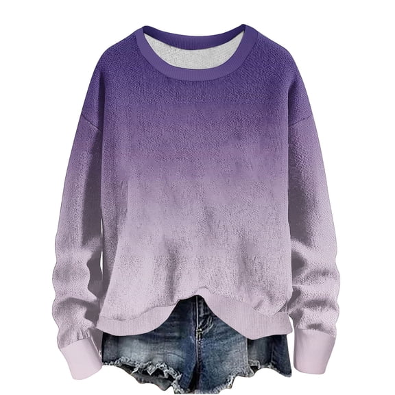 Busydd Sweatshirts for Women Crewneck Long Sleeve Sweatshirt Trendy Color Block Knit Ribbed Pullover Sweatshirts Casual Oversized Fall Pullover Tops