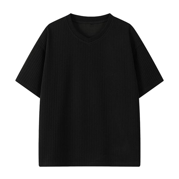 Busydd T Shirts for Man Plus Size M-5XL Casual Stylish Solid Color Mens T-Shirts Short Sleeve Round Neck Summer Tops Comfortable Loose Oversized Tees