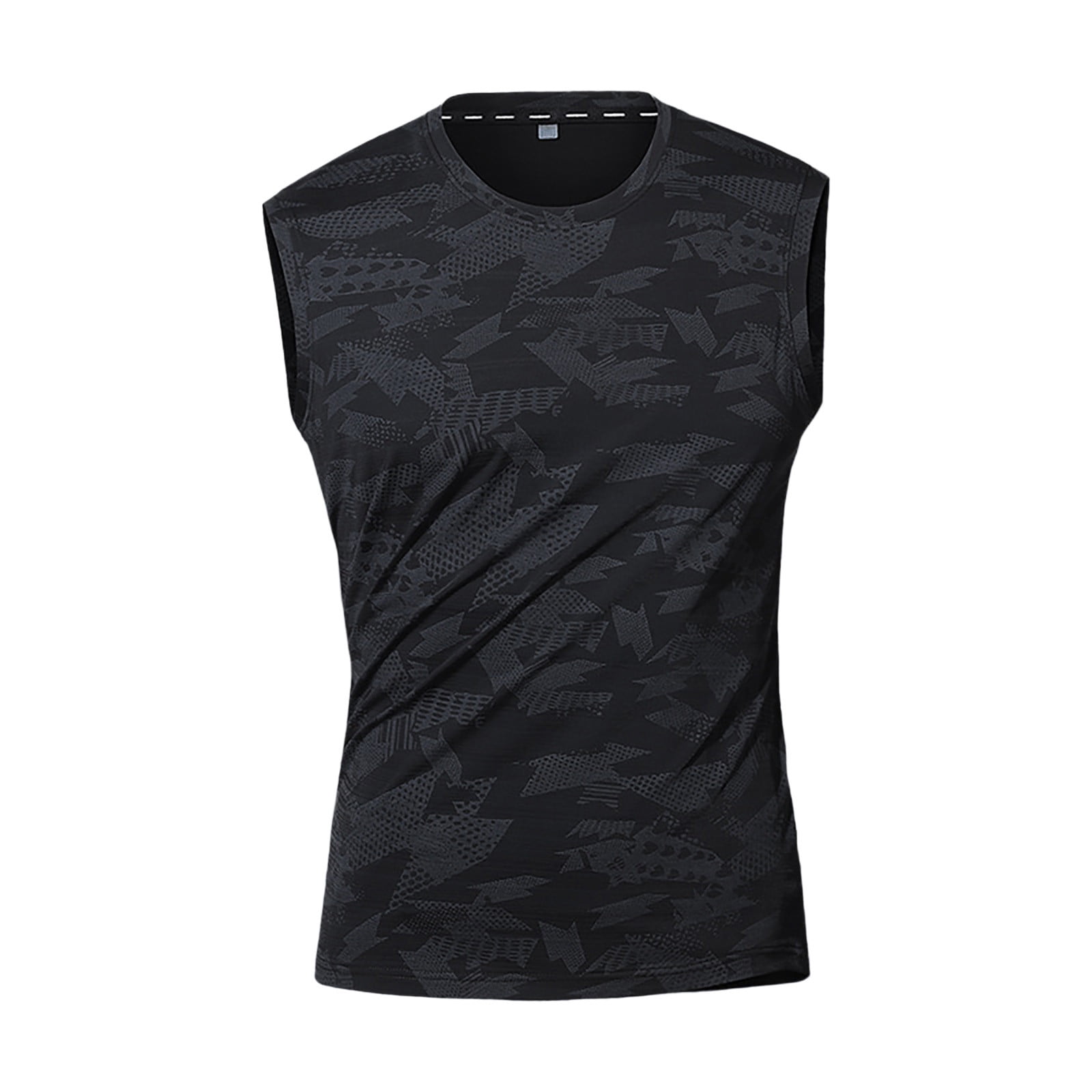 Men's Plus Size Round Neck Wide Strap Tank