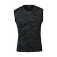 thumbnail image 1 of Busydd Tank Tops Men Plus Size Tops L-5XL Casual Solid Color Sleeveless Summer Tops Comfy Breathable Round Neck Men's Undershirts Oversized Gym Workout Tank, 1 of 9