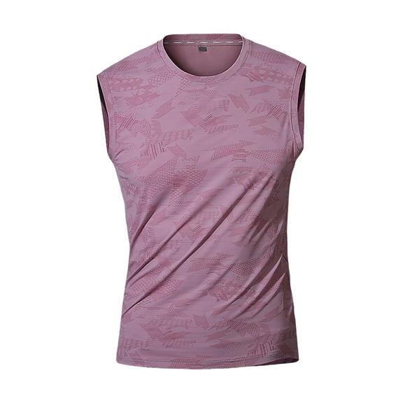 Busydd Tank Tops Men Plus Size Tops L-5XL Casual Solid Color Sleeveless Summer Tops Comfy Breathable Round Neck Men's Undershirts Oversized Gym Workout Tank