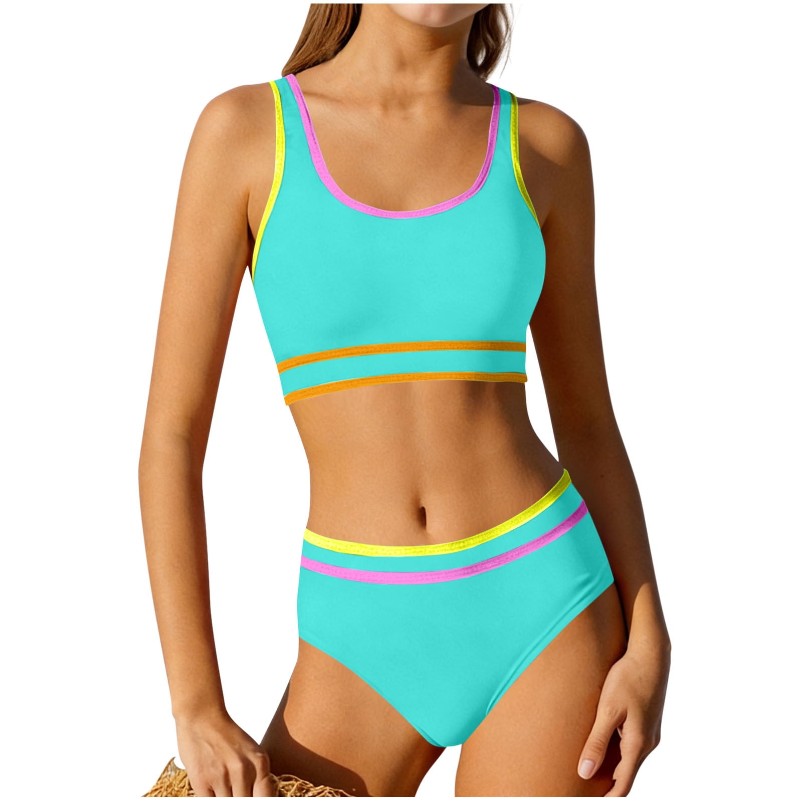 Busydd Teen Girl Swimsuit with Built in Bra 7-16 Years Trendy