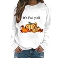 thumbnail image 1 of Busydd Thanksgiving Sweatshirt Orange Crewneck Sweatshirts Fashion Pumpkin Graphic Sweatshirts Grate, 1 of 3