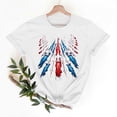 thumbnail image 1 of Busydd Tshirts Shirts for Women 4th of July American Flag Print Cotton T Shirts Independence Day Patriotic Graphic Tees Casual Summer Crewneck Short Sleeve Tops M, 1 of 7