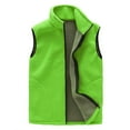 thumbnail image 1 of Busydd Women Fleece Vest Solid Color Warm Winter Vest for Women Casual Sleeveless Zipper Womens Vest Thermal Stand Collar Women's Outerwear Vests 3XL, 1 of 8