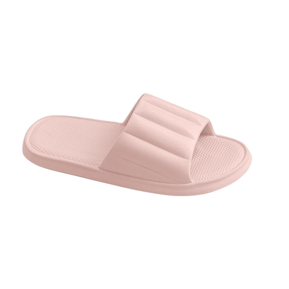 Busydd Women House Slippers Comfortable Solid Color Slip on Shoes Women Casual Open Toe Indoor Bedroom Womens Slides 6.5