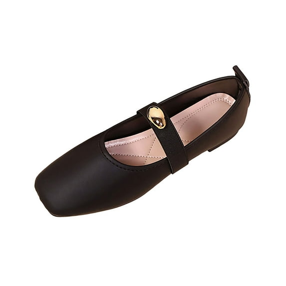 Busydd Women'S Flats Comfortable Slip on Dress Shoes for Women Casual Solid Color Round Toe Women Shoes 8.5