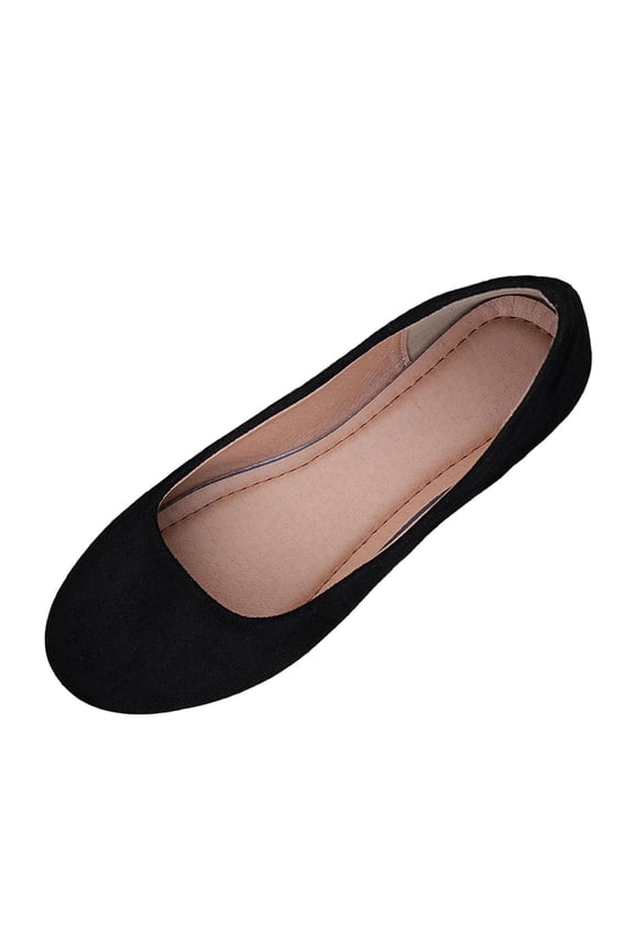 Women'S Flats Comfortable Solid Color Slip on Shoes Women Casual Fashion Round Toe Womens Dress Shoes 8.5