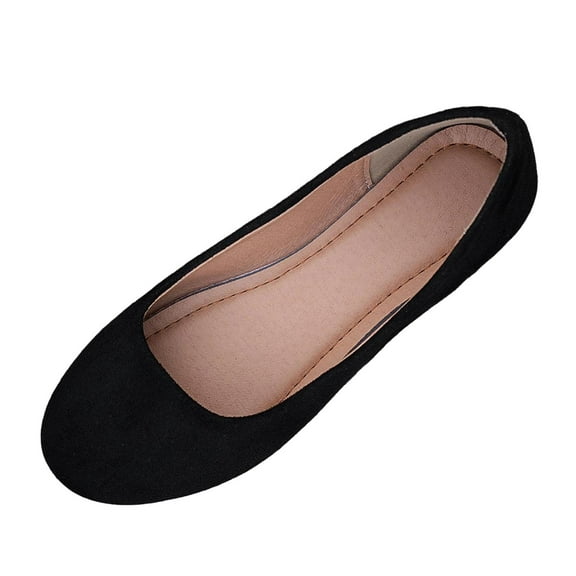 Busydd Women'S Flats Comfortable Solid Color Slip on Shoes Women Casual Fashion Round Toe Womens Dress Shoes 9