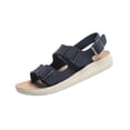thumbnail image 1 of Busydd Women's Sandals Comfortable Open Toe Buckle Beach Sandals Casual Solid Color Wedge Women Footwear 36, 1 of 9