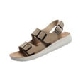 thumbnail image 1 of Busydd Women's Sandals Comfortable Open Toe Buckle Beach Sandals Casual Solid Color Wedge Women Footwear 37, 1 of 9