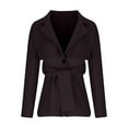 thumbnail image 1 of Busydd Womens Blazer Solid Color Suit Blazers for Women Business Casual Waist Tie One Button Blazer Jacket Fashion Formal Suit Jackets Long Sleeve Fall Jackets for Women S-3XL, 1 of 4