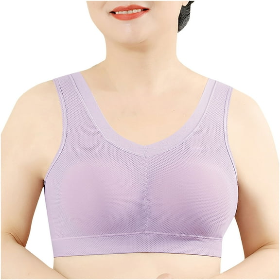 Busydd Womens Bras Solid Color Push Up Bras for Women No Underwire Light Padded Seamless Bras Wide Strap Breathable Wireless Bra Full Figure Everyday Bralettes Plus Size Bras