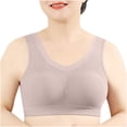 thumbnail image 1 of Busydd Womens Bras Solid Color Push Up Bras for Women No Underwire Light Padded Seamless Bras Wide Strap Breathable Wireless Bra Full Figure Everyday Bralettes Plus Size Bras, 1 of 7
