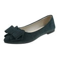 thumbnail image 1 of Busydd Womens Dress Shoes Trendy Solid Color Bow Slip on Shoes Women Comfortable Low Heel Casual Shoes for Women 7.5, 1 of 3