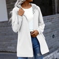 thumbnail image 1 of Busydd Womens Fall Jackets Solid Color Long Sleeve Zip up Hoodie Trendy Outdoor Waterproof Jackets for Women with Pockets 4XL, 1 of 7