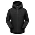 thumbnail image 1 of Busydd Womens Rain Coats Solid Color Zip Up Mountain Ski Jacket Windproof Hooded Winter Coats Plus Size Rain Jacket with Pockets S-3XL, 1 of 3