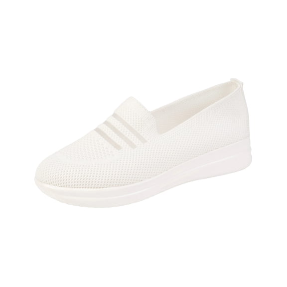 Busydd Womens Shoes Breathable Round Toe Slip on Shoes Women Casual Solid Color Soft Sole Women Footwear 8.5