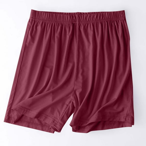 Busydd Womens Shorts Plus Size Shorts Casual Solid Color Pajama Shorts Trendy Cotton Elastic Waist Sleep Shorts Baggy Comfy Oversized Summer Shorts Watermelon Red XL