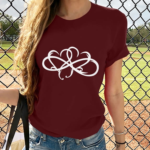 Busydd Womens Summer Tops Floral Plus Size Tops Short Sleeve Crewneck Shirts Soft Fashion Cute Blouses Loose Fit Basic Tees Casual Dressy Tops for Women