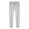 thumbnail image 1 of Busydd Womens Sweatpants Solid Color Straight Leg Sweatpants Elastic Waist Joggers Workout Pants Casual Oversized Drawstring Pants with Pockets Plus Size Sweatpants M-5XL, 1 of 3