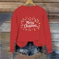 thumbnail image 1 of Busydd Womens Sweatshirt Fashion Graphic Print Christmas Sweatshirts for Women Comfy Cotton Fall Long Sleeve Crewneck Sweatshirt S, 1 of 6