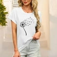 thumbnail image 1 of Busydd Womens T Shirts Fashion Print Short Sleeve Summer Tops Casual Round Neck Graphic Tees for Women Comfortable Versatile Going Out T-Shirts M, 1 of 6