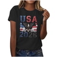 thumbnail image 1 of Busydd Womens T Shirts Trendy Crew Neck Soccer Graphic Tees Casual Summer Versatile Short Sleeve Going Out Tops XL, 1 of 7