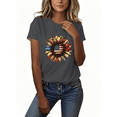 thumbnail image 1 of Busydd Womens Tops Independence Day T Shirts for Women Casual Short Sleeve Round Neck Summer Tops American Flag Print Patriotic Tshirts Stylish Comfortable Cotton Graphic Tees XL, 1 of 6