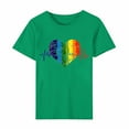 Busydd Womens Tops LGBT Inspirational Pride Shirts Trendy Heart Graphic
