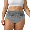 thumbnail image 1 of Busydd Womens Underwear Plus Size XL-5XL Stretch Knitting Cotton Panties for Women Soft Seamless Underwear for Women Lace Patchwork Briefs, 1 of 5