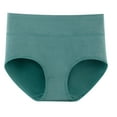 thumbnail image 1 of Busydd Womens Underwear Solid Color High Waisted Underwear Full Coverage Breathable Strech Cotton Briefs Plus Size Bikini Panties for Women No Show Seamless Period Underwear,L-4XL, 1 of 6