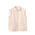 thumbnail image 1 of Busydd Womens Vest Fashion Solid Color Sleeveless Women's Outerwear Vests Casual Comfy Zip up Vest for Women 5XL, 1 of 5