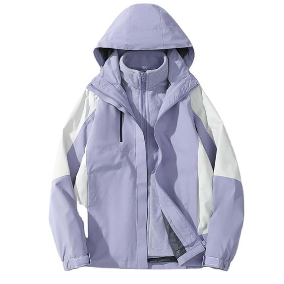Busydd Womens Winter Coats Fashion Warm Windproof Puffer Jacket Coat Casual Detachable Hooded Zip Jacket Coats Plus Size Winter Coats for Women S-4XL
