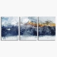 thumbnail image 1 of Busyhead Abstract Mountains 30” x 20” Framed Canvas Art Prints (Set of 3), 1 of 2