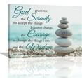 thumbnail image 1 of Busyhead Beach Stone Scripture Quotes Serenity Prayer 16"x12" Framed Canvas Prints, 1 of 6