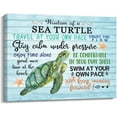 thumbnail image 1 of Busyhead Sea Turtle 12" x 15" Framed Inspirational Quotes Canvas Art Prints, 1 of 6
