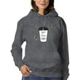 thumbnail image 1 of But First Coffee Butterflies Hoodie Women -Image by Shutterstock, Female 4X-Large, 1 of 4