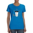 thumbnail image 1 of But First Coffee Butterflies T-Shirt Women -Image by Shutterstock, Female Large, 1 of 4