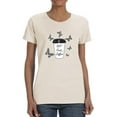 thumbnail image 1 of But First Coffee Butterflies T-Shirt Women -Image by Shutterstock, Female x-Large, 1 of 4