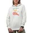 thumbnail image 1 of But First Diet Coke, White Hooded Sweatshirt or Hoodie, Medium, 1 of 5