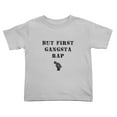 thumbnail image 1 of But First Gangsta Rap Cute Toddler T-Shirts for Boys Girls (Gray, 4T), 1 of 5