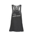 thumbnail image 1 of But First Let Me Overreact Women's Fashion Sleeveless Flowy Racerback Workout Yoga Tank Top Charcoal Grey X-Large, 1 of 3