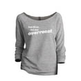 thumbnail image 1 of But First Let Me Overreact Women's Fashion Slouchy 3/4 Sleeves Raglan Lightweight Sweatshirt Sport Grey Small, 1 of 3